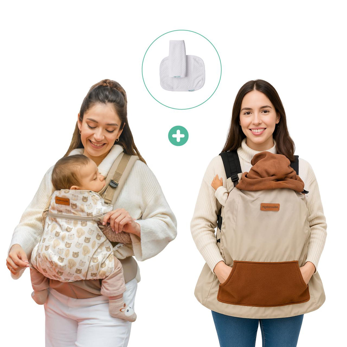 PACK DE PORTEO OTOÑO (Mochila Ergonómica Evolutiva + Cobertor de mochila + Protector de Asas)