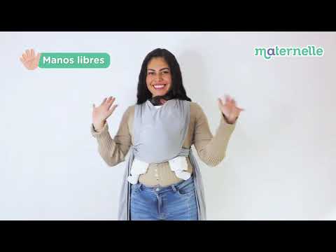 Fular Ergonómico maternelle Verde Apego para bebé en los primeros meses, portabebé