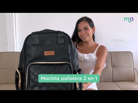 Mochila Pañalera Celeste Maternelle 2 en 1 Convertible a cambiador portátil