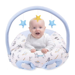 Puff de Descanso Bebé 2 en 1 Maternelle celeste espacial - soporte 360