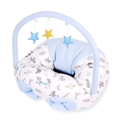 Puff de Descanso Bebé 2 en 1 Maternelle celeste espacial - soporte 360
