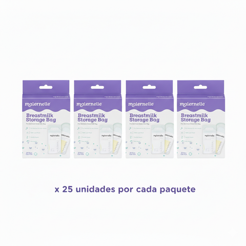 Pack x 4 Bolsas de almacenamiento de leche x25 uni. Maternelle