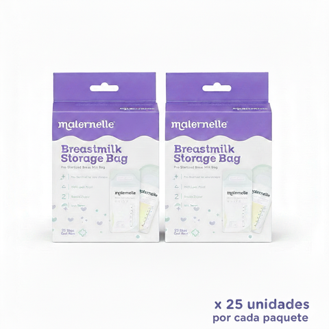 Pack x 2 Bolsas de almacenamiento de leche x25 uni. Maternelle