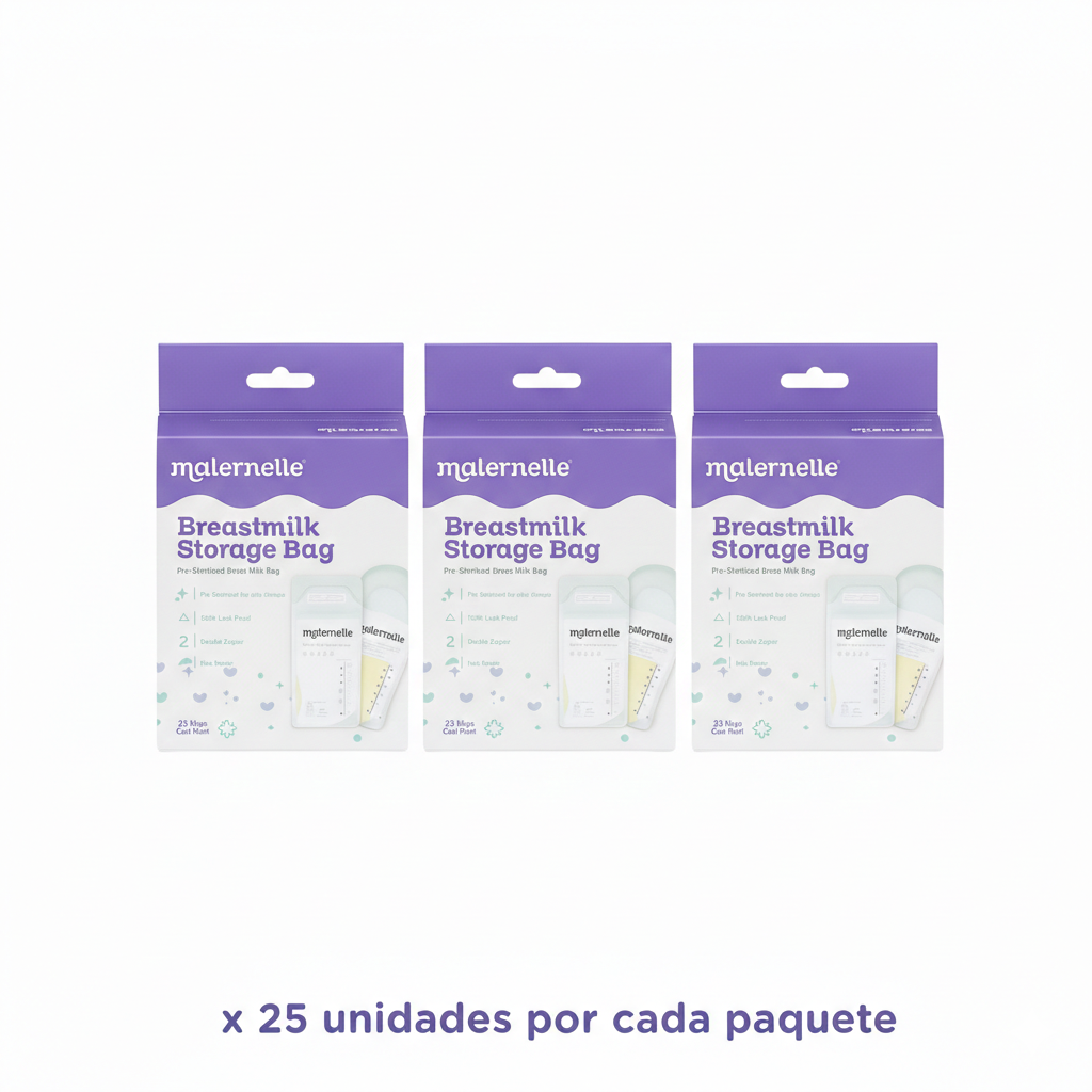 Pack x 3 Bolsas de almacenamiento de leche x25 uni. Maternelle