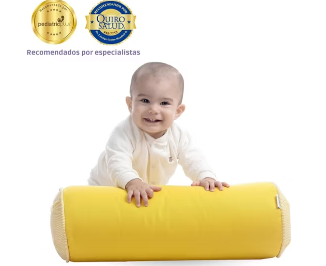 Rodillo maternelle antialérgico de estimulación amarillo