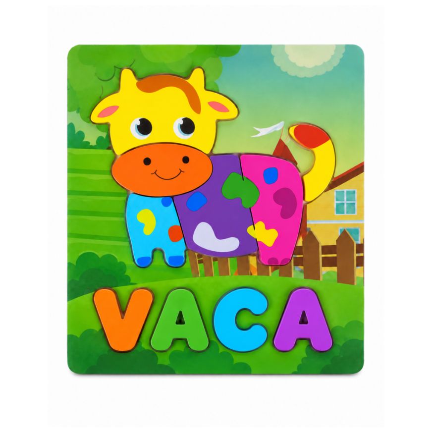 Rompecabezas de animales y letras