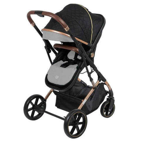 Coche Moisés de lujo para Bebé Saturno E-Baby Gris