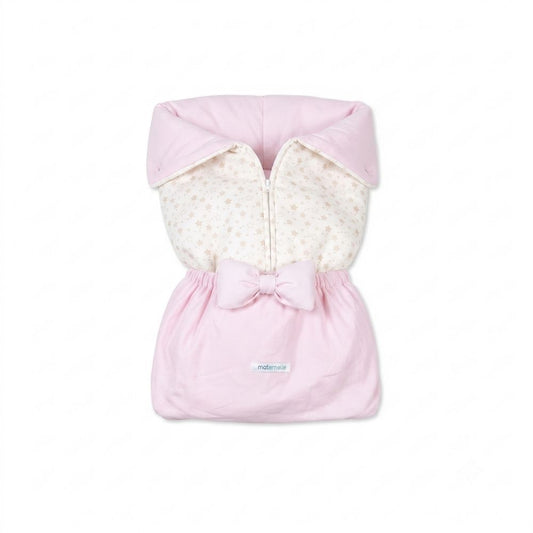 Sleeping portabebé maternelle 2 en 1 rosado estrellas, acolchado, algodon