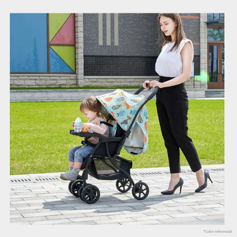 Coche Cuna de Paseo V7 - Azul - Maternelle