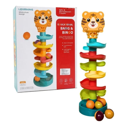 Tobogán de pelotas 6 niveles Tigre