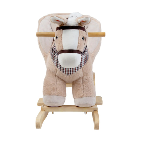 Peluche Mecedor Caballo Beige +12 meses | Carestino