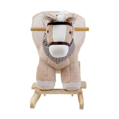 Peluche Mecedor Caballo Beige +12 meses | Carestino