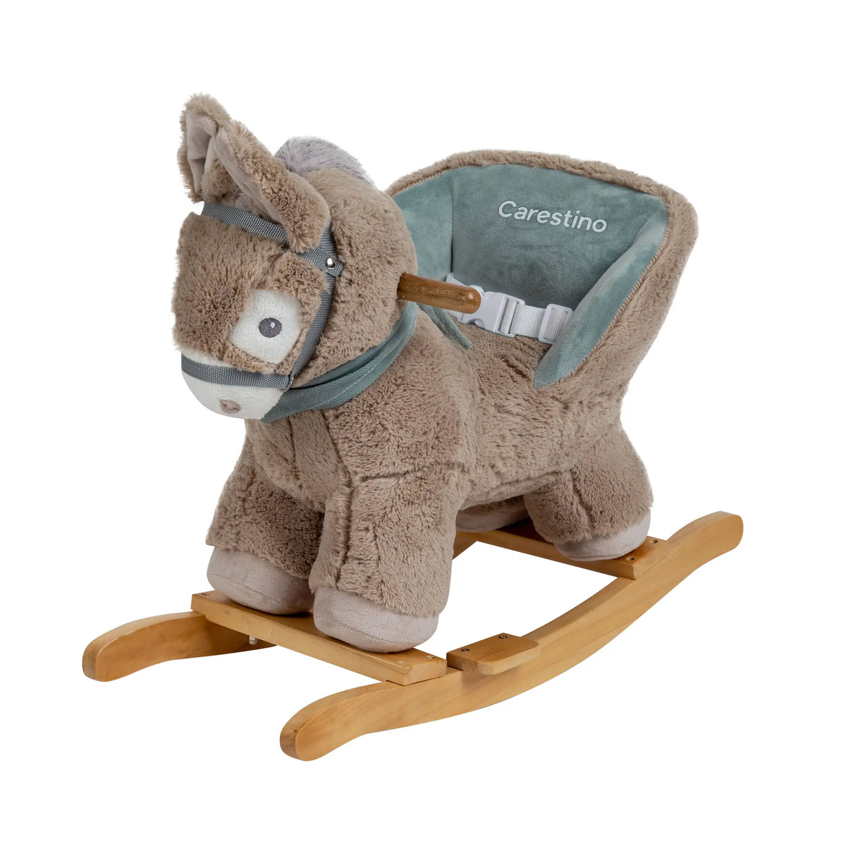 Peluche Mecedor Burro Gris Oscuro +12 meses | Carestino