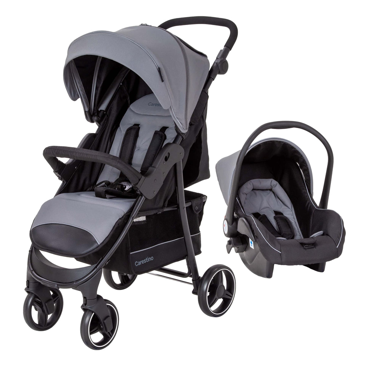 Coche CITY TRAVEL V3 Accesorios color Acero | Carestino