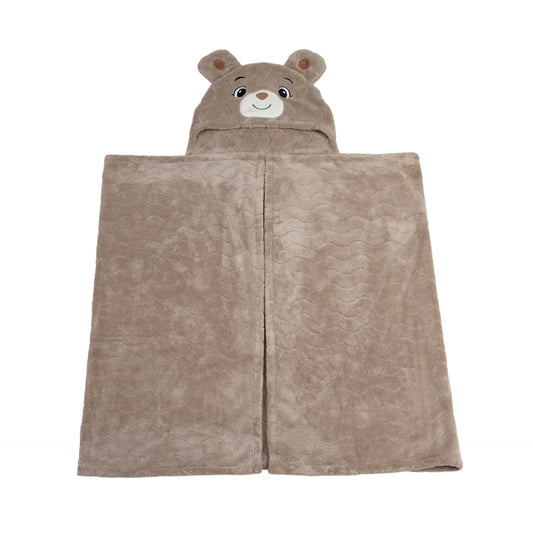 Toalla con capucha 70x140cm Oso Vison | Carestino