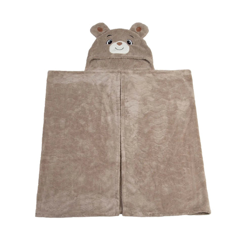 Toalla con capucha 70x140cm Oso Vison | Carestino
