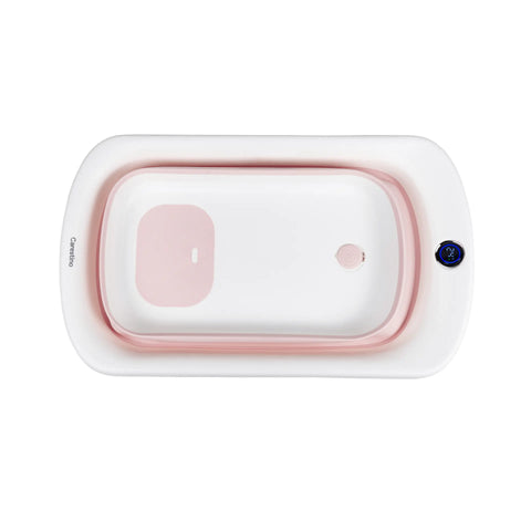 Bañera plegable con soporte Amalfi 50L Rosa | Carestino