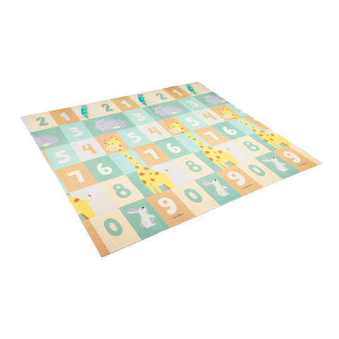 Alfombra antigolpes Reversible Plegable 180x200cm Números | Carestino