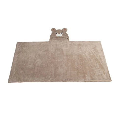 Toalla con capucha 70x140cm Oso Vison | Carestino