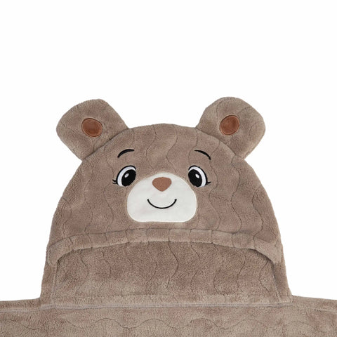 Toalla con capucha 70x140cm Oso Vison | Carestino