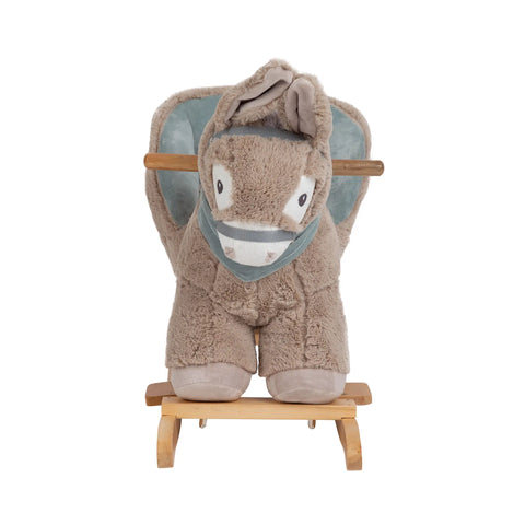 Peluche Mecedor Burro Gris Oscuro +12 meses | Carestino