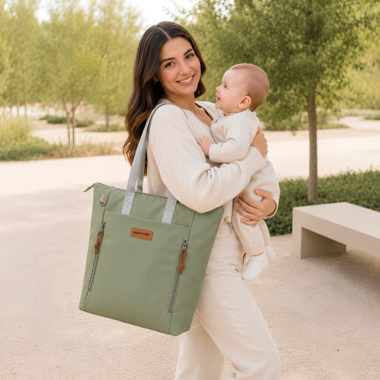Pañalera Urban Mom Verde - Maternelle