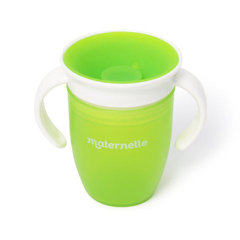 Vaso entrenador Maternelle antiderrame para bebe 360 verde