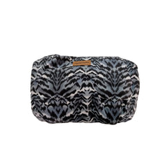 Mochila ergonómica premium maternelle azul print, fresco y resistente, soporte cervical, canguro, portabebé
