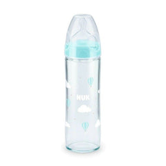 Biberón First Choice + New Classic Vidrio 240ml Celeste