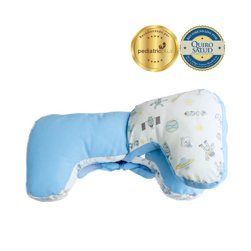 DOBLE ALMOHADA DE LACTANCIA CELESTE ESPACIAL