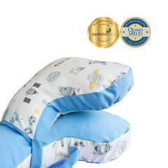 Doble Almohada de Lactancia Celeste Espacial