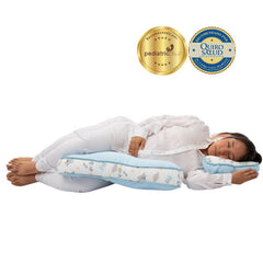 DOBLE ALMOHADA DE LACTANCIA CELESTE ESPACIAL