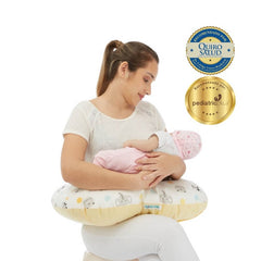 Almohada de Lactancia y Estimulación 5 en 1 maternelle Maiz animales, colecho, soporte de espalda, cojín de lactancia