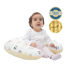 Almohada de Lactancia y Estimulación 5 en 1 maternelle Maiz animales, colecho, soporte de espalda, cojín de lactancia
