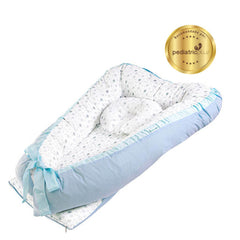 Cuna Colecho Grande Celeste Estrellas - Maternelle
