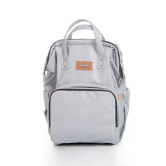 MOCHILA PAÑALERA PLOMO