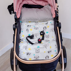 Colchoneta para Coches Plomo Animalitos - Maternelle