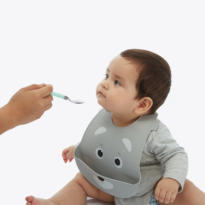 Babero con Bolsillo de Silicona Osito - Maternelle